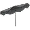 Sombrilla de Jardín Manual Ø292x254 cm con 32 Luces LED Solares 8 Varillas Impermeable y Rejillas de Ventilación... - Ogal.Es
