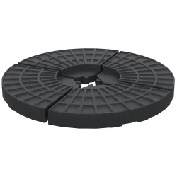 Peso para Base de Sombrilla de 4 Piezas Rellenable de Agua 52 Litro Arena 60 kg o Mixto 70 kg para Base Cruzada ... - Ogal.Es