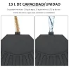Peso para Base de Sombrilla de 4 Piezas Rellenable de Agua 52 Litro Arena 60 kg o Mixto 70 kg para Base Cruzada ... - Ogal.Es