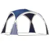 Toldo Camping Plegable 3,5x3,5 m con Gancho Bolsa de Transporte Impermeable y Protección UV para Terraza Playa Azul - Ogal.Es