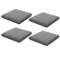 Conjunto de 4 Cojines para Sillas de Comedor 47x47x7cm Impermeable y Protección UV 50+ para Interior y Exterior ... - Ogal.Es