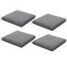 Conjunto de 4 Cojines para Sillas de Comedor 47x47x7cm Impermeable y Protección UV 50+ para Interior y Exterior ... - Ogal.Es