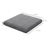 Conjunto de 4 Cojines para Sillas de Comedor 47x47x7cm Impermeable y Protección UV 50+ para Interior y Exterior ... - Ogal.Es