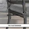 Conjunto de 4 Cojines para Sillas de Comedor 47x47x7cm Impermeable y Protección UV 50+ para Interior y Exterior ... - Ogal.Es