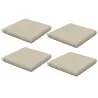 Conjunto de 4 Cojines para Sillas de Comedor 47x47x7cm Impermeable y Protección UV 50+ para Interior y Exterior ... - Ogal.Es