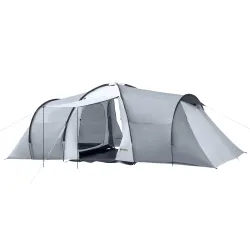 Tienda de Campaña Familiar para 4-6 Personas con 2 Ventanas y Bolsa de Transporte Impermeable Anti-UV 590x245x19... - Ogal.Es