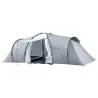 Tienda de Campaña Familiar para 4-6 Personas con 2 Ventanas y Bolsa de Transporte Impermeable Anti-UV 590x245x19... - Ogal.Es