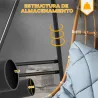 Soporte para Silla Colgante Sostén para Columpio con Marco de Acero Carga 150 kg para Patio Terraza Negro - Ogal.Es