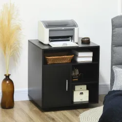 Mueble con Ruedas Armario de Oficina Multifuncional con Estantes con Amplio Espacio de Almacenaje 60x50x65,5 cm ... - Ogal.Es