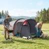 Tienda de Campaña Familiar 2 Personas Plegable Impermeable a Prueba de UV 20+ con Vestíbulo 426x206x154 cm Gris ... - Ogal.Es