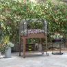Huerto Urbano Elevado 80x40x120 cm con Cubierta de Invernadero y Estante Inferior para Cultivo Plantas Flores Ma... - Ogal.Es