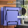 Mesa de Ping-Pong Tamaño Estándar con 4 Ruedas Red 2 Paletas y 3 Pelotas para Interior 274x152,5x76 cm Azul - Ogal.Es