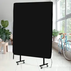Funda para Mesa de Ping-Pong con Cremallera Anti-UV e Impermeable para Interior y Exterior 275x153x5 cm Negro - Ogal.Es