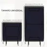 Funda para Mesa de Ping-Pong con Cremallera Anti-UV e Impermeable para Interior y Exterior 275x153x5 cm Negro - Ogal.Es