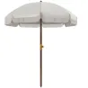 Sombrilla de Playa con Flecos Ø190x210 cm con 8 Varillas Apertura Manual Anti-UV Impermeable y Bolsa de Transpor... - Ogal.Es