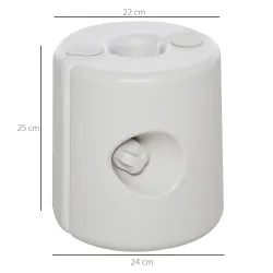 Pack de 4 Pesos para Carpas Plegables Soportes Rellenables con 9 kg de Agua Ø22/24x25 cm Blanco - Ogal.Es
