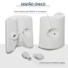 Pack de 4 Pesos para Carpas Plegables Soportes Rellenables con 9 kg de Agua Ø22/24x25 cm Blanco - Ogal.Es