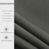 Toldo para Balcón 350x250 cm con Manivela de Metal Impermeable y Anti-UV para Jardín Terraza Ventanas Gris - Ogal.Es