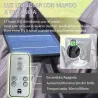 Carpa Plegable con Luces LED 3,3x3,3 m Cenador de Jardín con Control Remoto con 4 Mosquiteras Altura Ajustable ... - Ogal.Es