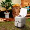 Inodoro Portátil 20L con Indicador de Nivel Carga 150 kg para Camping Viaje Ancianos Caravana Barco 33x40x43 cm ... - Ogal.Es