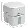 Inodoro Portátil 20L con Indicador de Nivel Carga 150 kg para Camping Viaje Ancianos Caravana Barco 33x40x43 cm ... - Ogal.Es
