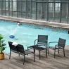 Conjunto de Muebles de Jardín 4 Piezas Muebles Jardín Exterior con 2 Sillones 1 Sofá de 2 Plazas y Mesa de Centr... - Ogal.Es