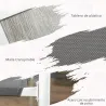 Juego de Comedor de Jardín de 7 Piezas con 1 Mesa y 6 Sillas Apilables Estilo Moderno para Terraza Patio Blanco ... - Ogal.Es