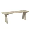 Banco de Madera de 2 Plazas Carga 220 kg Banco de Exterior para Jardín Patio Terraza 130x38x45 cm Natural - Ogal.Es