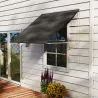 Toldo Retráctil de Exterior con Marco de Aluminio Ángulo de Inclinación Ajustable Anti-UV 150x120 cm Gris Oscuro - Ogal.Es