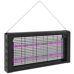 Lámpara Antimosquitos con Luces LED Mata Mosquitos Eléctrico Efecto 60 m² para Interior 49x6x25 cm Negro - Ogal.Es