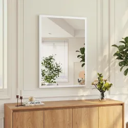 Espejo Rectangular de Baño 50x70 cm Espejo de Pared Decorativo para Salón Entrada Pasillo Horizontal o Vertical ... - Ogal.Es