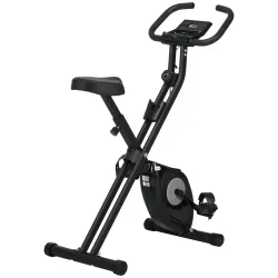 Bicicleta Estática Plegable con 8 Niveles de Resistencia Magnética Pantalla LCD y Asiento Regulable 43x85x109cm ... - Ogal.Es
