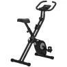 Bicicleta Estática Plegable con 8 Niveles de Resistencia Magnética Pantalla LCD y Asiento Regulable 43x85x109cm ... - Ogal.Es