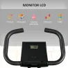 Bicicleta Estática Plegable con 8 Niveles de Resistencia Magnética Pantalla LCD y Asiento Regulable 43x85x109cm ... - Ogal.Es