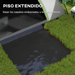 Tienda de Campaña Plegable para 2 Personas con Ventana y Bolsa Impermeable 3000 mm 210x150x110 cm Gris y Verde - Ogal.Es