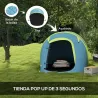 Tienda de Campaña para 2 Personas Tienda Acampada Impermeable de 2000 mm con Bolsa de Transporte 245x148x105 cm ... - Ogal.Es