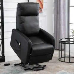 Sillón Levanta Personas Sillón Relax Eléctrico Sillón Elevador Reclinable 145° con Control Remoto 67x95x105 cm N... - Ogal.Es