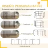 Corralito para Perros de 8 Paneles 76x61 cm Forma Personalizada con Puerta y Doble Cerradura para Jardín Patio N... - Ogal.Es