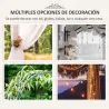 Arco de Jardín de Metal para Rosas y Plantas Trepadoras Arco de Soporte para Plantas y Decoraciones 114x30x230 c... - Ogal.Es