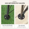Arco de Jardín de Metal para Rosas y Plantas Trepadoras Arco de Soporte para Plantas y Decoraciones 114x30x230 c... - Ogal.Es
