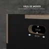 Cajón de Salto Pliométrico de Madera con Mangos Huecos Carga 120 kg para Casa Oficina Gimnasia 61x51x41 cm Negro - Ogal.Es