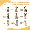 Barrera para Mascotas Extensible con Cierre Automático y Sistema de Doble Bloqueo 74-100x76 cm Negro - Ogal.Es