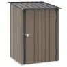 Caseta de Jardín Metálica 0,92 m² 100x103x160 cm con 1 Puerta y Cerradura para Almacenamiento de Herramientas Ma... - Ogal.Es