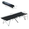 Cama de Acampada Plegable de Tela Oxford 600D con Marco Metálico Carga 136 kg para Playa Senderismo 193x64x40 cm... - Ogal.Es