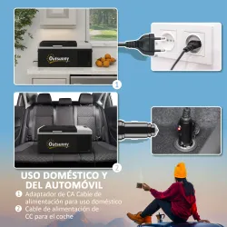 Nevera de Coche 16L -20?-10? 12 / 24V DC y 100-240V CA con Modos ECO/MAX para Camping Viajes 60x32x26 cm Negro y... - Ogal.Es