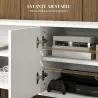 Mueble de TV para Televisores de 65 Pulgadas Moderno con 2 Estantes Abiertos y 1 Estante Ajustable 145x38x65 cm ... - Ogal.Es