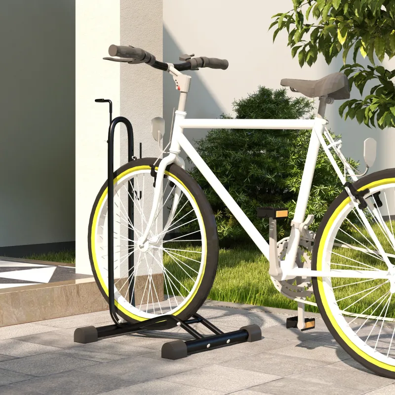Aparcamiento para Bicicletas Vertical y Horizontal con Ganchos Ajustables para Bicicletas de 24-29 Pulgadas y 70... - Ogal.Es
