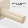 Barras Paralelas de Madera con Alfombra Antideslizante para Entrenamiento en Gimnasio Hogar 30x13x10 cm Natural - Ogal.Es