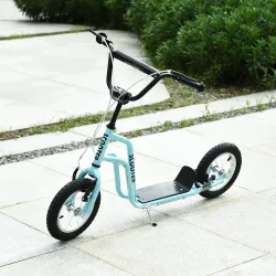 Patinete Infantil de +5 Años con Manillar Ajustable en Altura y Estructura de Acero Carga 100 kg 120x58x75-80 cm... - Ogal.Es
