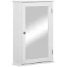 Armario con Espejo para Baño con 1 Estente de Almacenamiento 41x14x60 cm Blanco - Ogal.Es